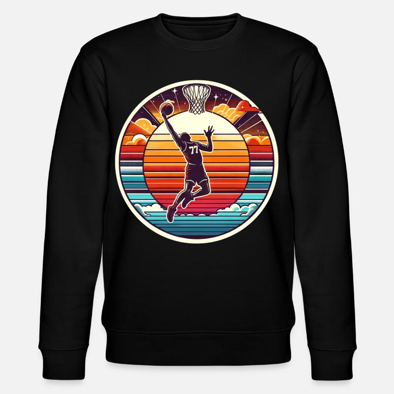 Basket-ball Basketteurs Joueurs - Sweat bio CHANGER Stanley/Stella Unisexe - noir