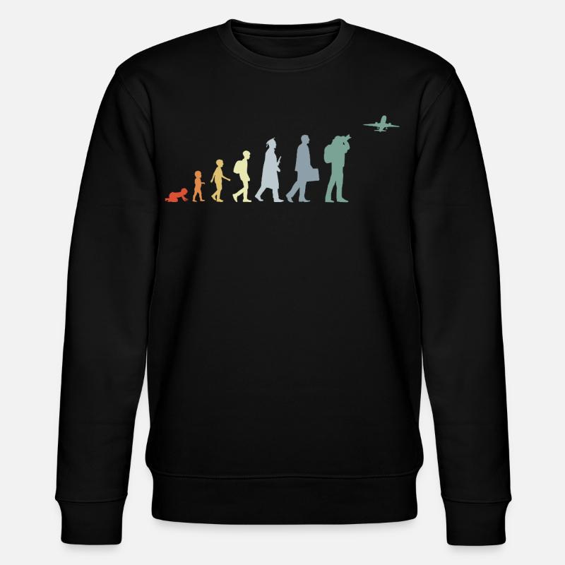 Évolution de l’observateur d’avion - Sweat bio CHANGER Stanley/Stella Unisexe - noir