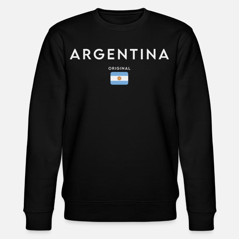 Drapeau de l’Argentine, fierté argentine - Sweat bio CHANGER Stanley/Stella Unisexe - noir