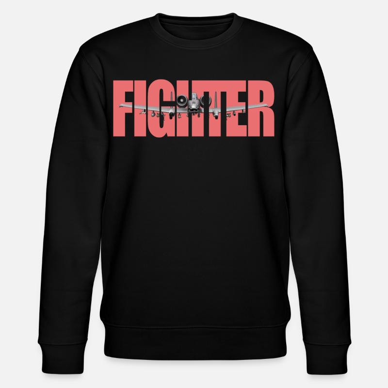 Fighter A-10 Thunderbolt II - Stanley/Stella CHANGER Unisex Organic Sweatshirt - black