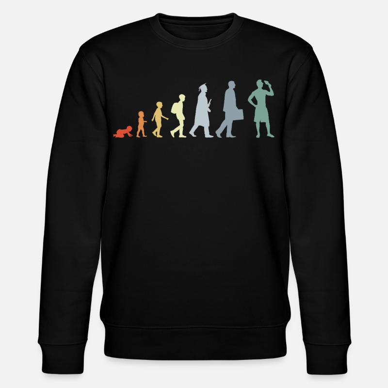 Evolution Cream Lovers - Stanley/Stella CHANGER Unisex Organic Sweatshirt - black