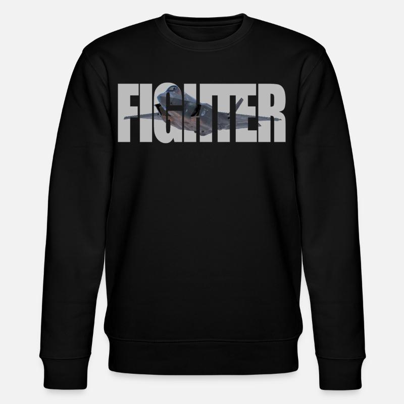 Fighter F-35 Lightning II - Stanley/Stella Unisex Bio-Sweatshirt CHANGER  - Schwarz