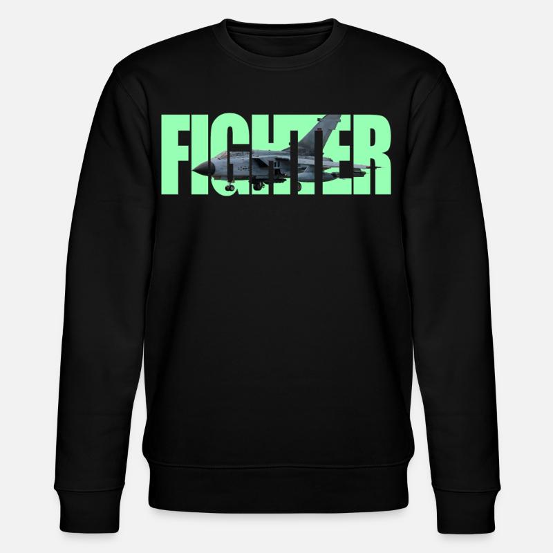 Fighter Tornado - Stanley/Stella Unisex Bio-Sweatshirt CHANGER  - Schwarz