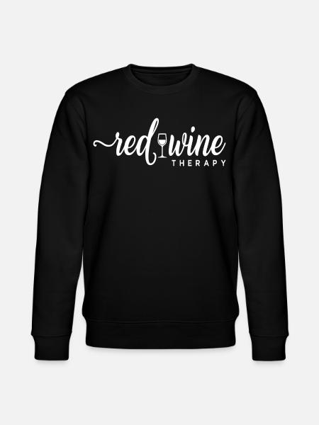 Red Wine Therapy Wine Saying Relaxation - Stanley/Stella CHANGER Unisex Organic Sweatshirt - black