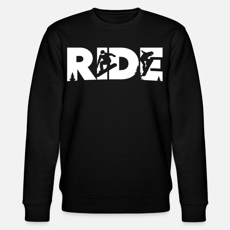 Ride Snowboarden Snowboard Snowboarder - Stanley/Stella Unisex Bio-Sweatshirt CHANGER  - Schwarz