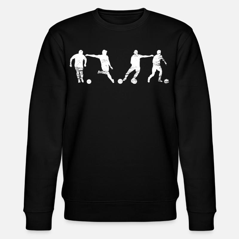 Fußballspieler - Stanley/Stella Unisex Bio-Sweatshirt CHANGER  - Schwarz