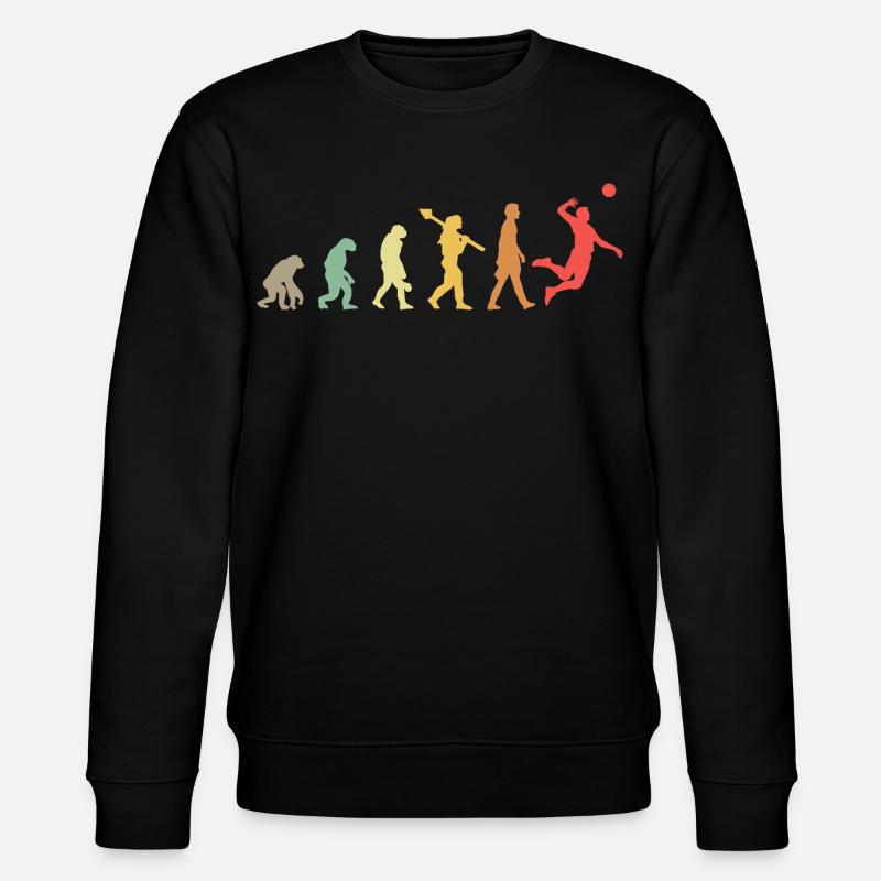 Evolution Volleyball Volleyballer  - Stanley/Stella Unisex Bio-Sweatshirt CHANGER  - Schwarz
