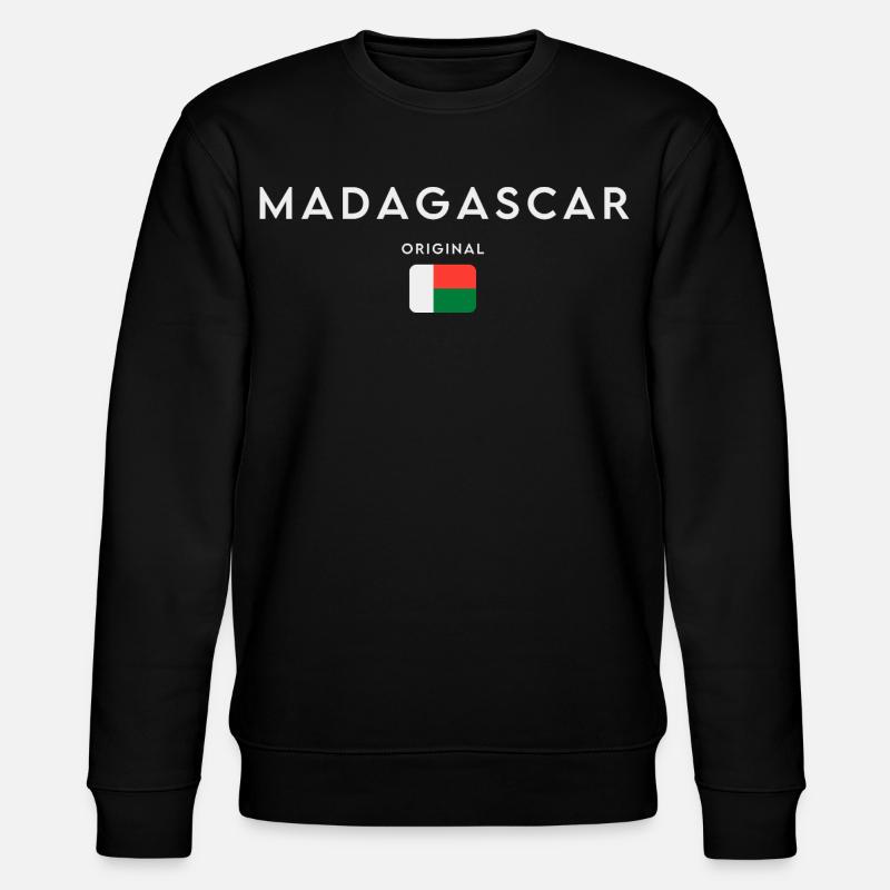 Drapeau de Madagascar, fierté malgache - Sweat bio CHANGER Stanley/Stella Unisexe - noir