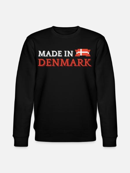 Made in Denmark, Danish pride - Stanley/Stella CHANGER Unisex Organic Sweatshirt - black