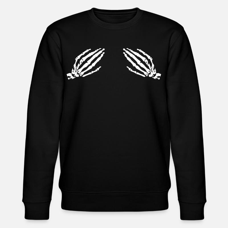 Main de squelette - Sweat bio CHANGER Stanley/Stella Unisexe - noir