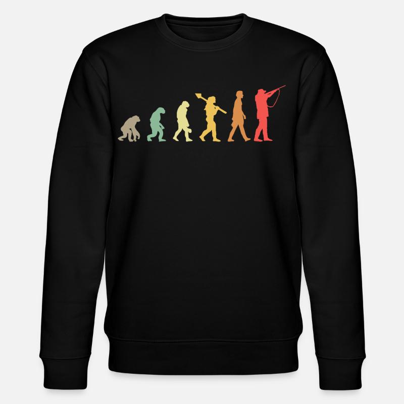 Evolution Hunting Jagd Jäger - Stanley/Stella Unisex Bio-Sweatshirt CHANGER  - Schwarz