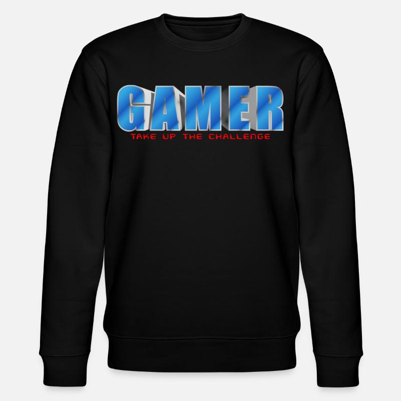 NERDY forever - Gamer - Stanley/Stella Unisex Bio-Sweatshirt CHANGER  - Schwarz