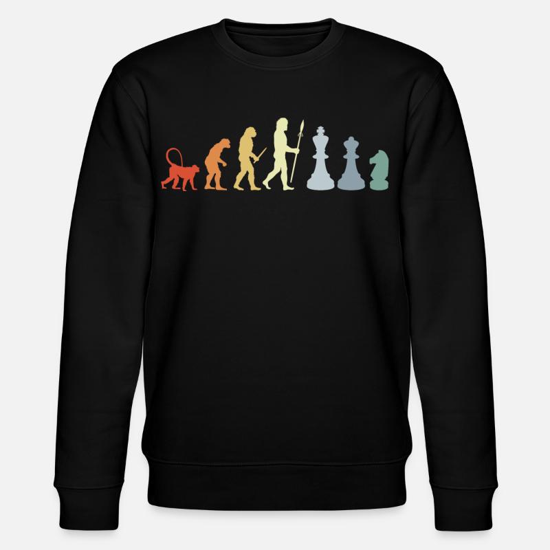 Schach Entwicklung - Stanley/Stella Unisex Bio-Sweatshirt CHANGER  - Schwarz