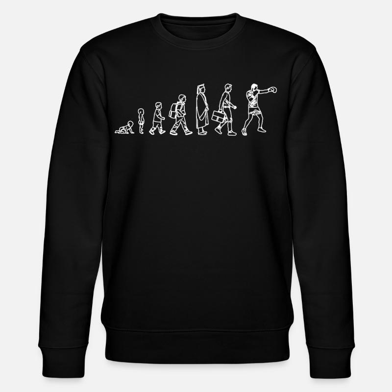 Evolution of the Boxer - Stanley/Stella CHANGER Unisex Organic Sweatshirt - black