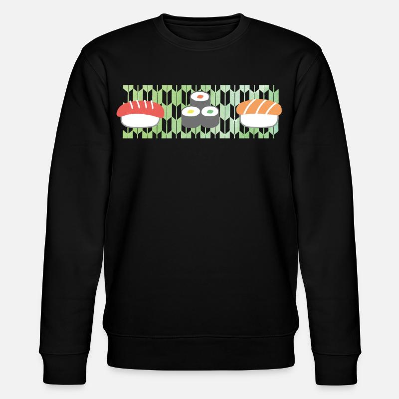 Sushi: Aquarell Wagara - Stanley/Stella Unisex Bio-Sweatshirt CHANGER - Schwarz