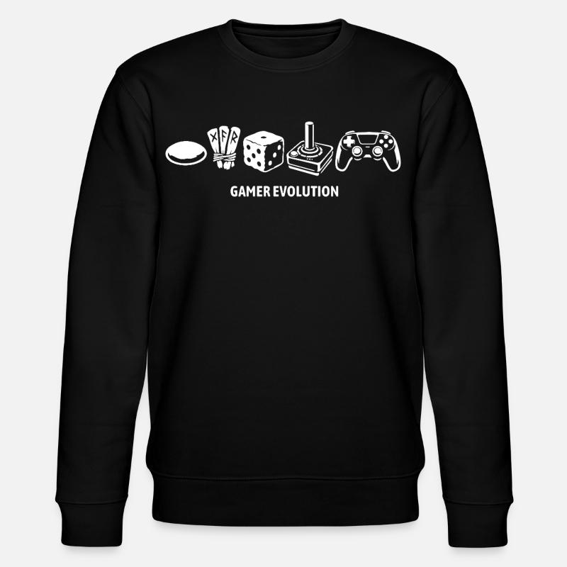 Controller Evolution | Gamer - Stanley/Stella Unisex Bio-Sweatshirt CHANGER  - Schwarz