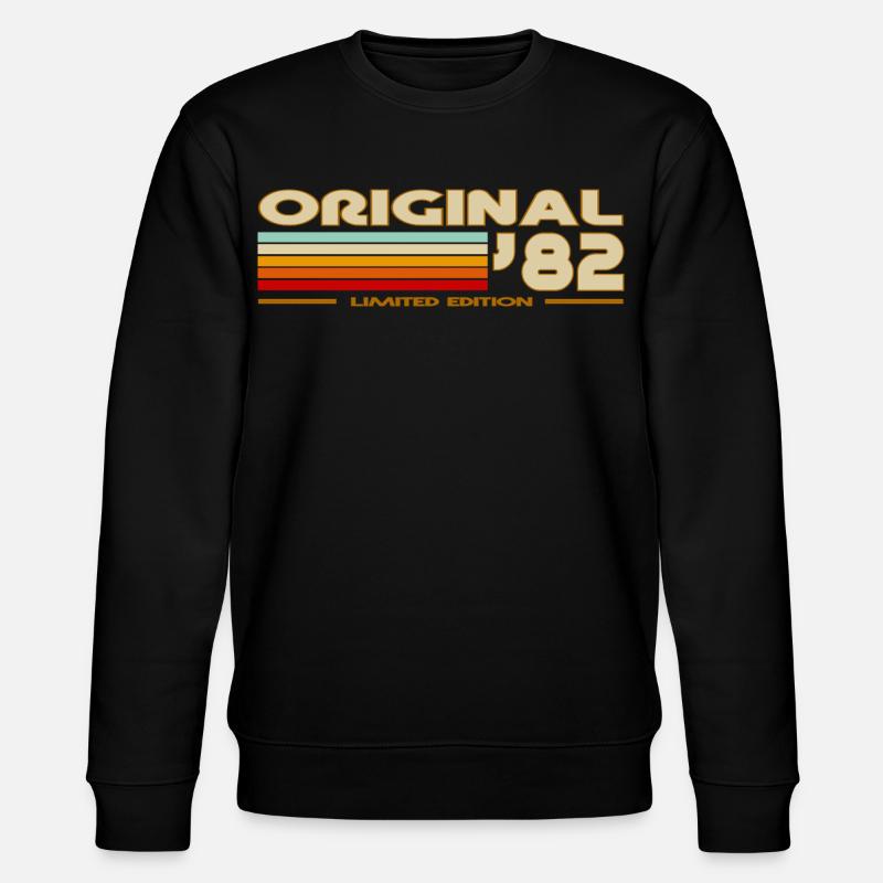 1982 - Stanley/Stella Unisex Bio-Sweatshirt CHANGER  - Schwarz