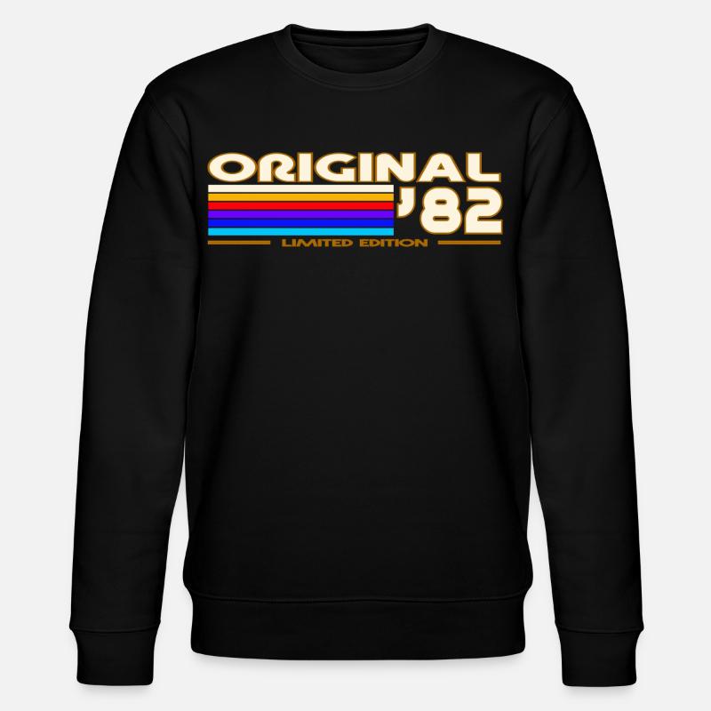 Originales 82 Retro Rainbow - Stanley/Stella Unisex Bio-Sweatshirt CHANGER  - Schwarz