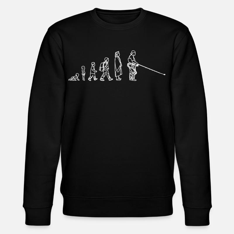 Fishing Evolution - Stanley/Stella CHANGER Unisex Organic Sweatshirt - black