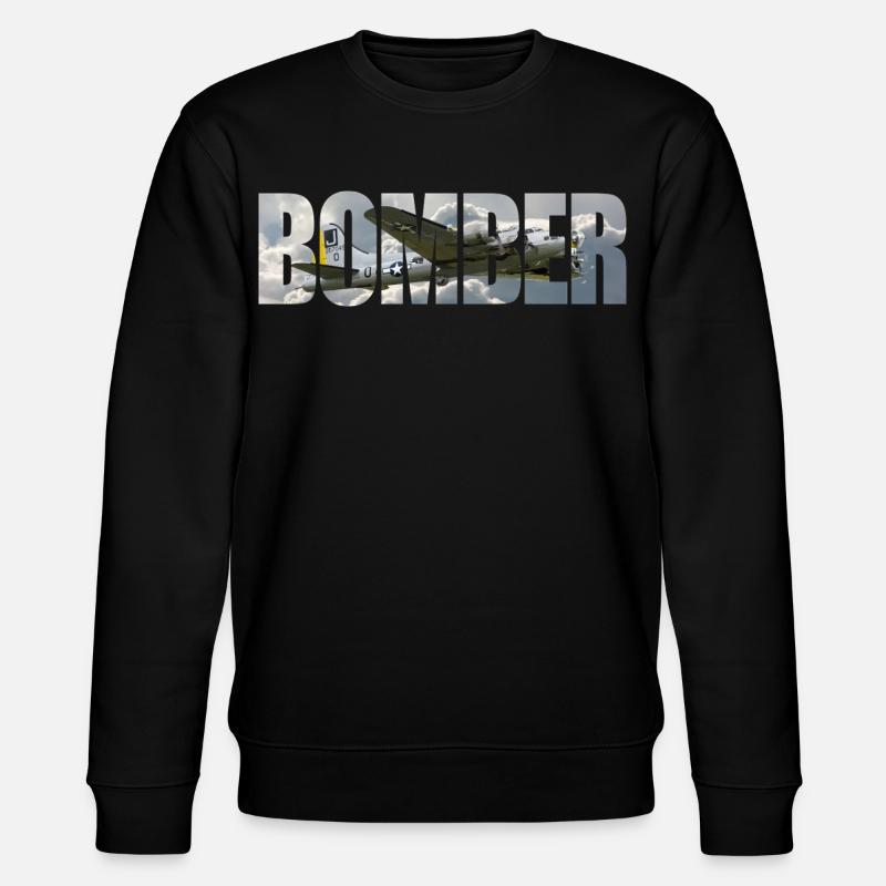 Bomber B-17 Flying Fortress - Stanley/Stella Unisex Bio-Sweatshirt CHANGER  - Schwarz