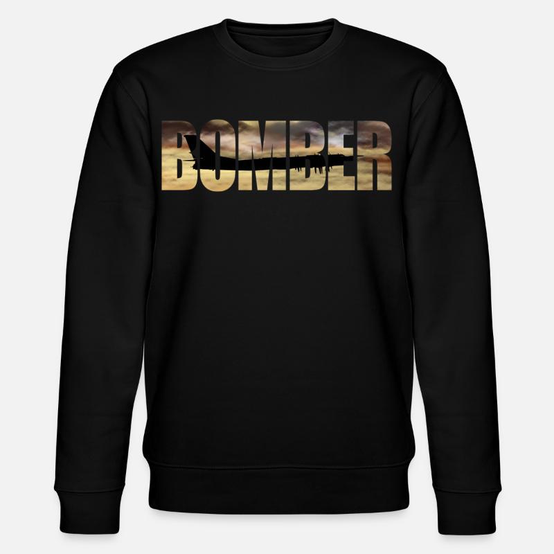 Bomber Tu-95 - Stanley/Stella CHANGER Unisex Organic Sweatshirt - black