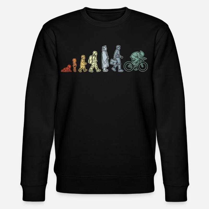 Cyclist Evolution - Stanley/Stella CHANGER Unisex Organic Sweatshirt - black