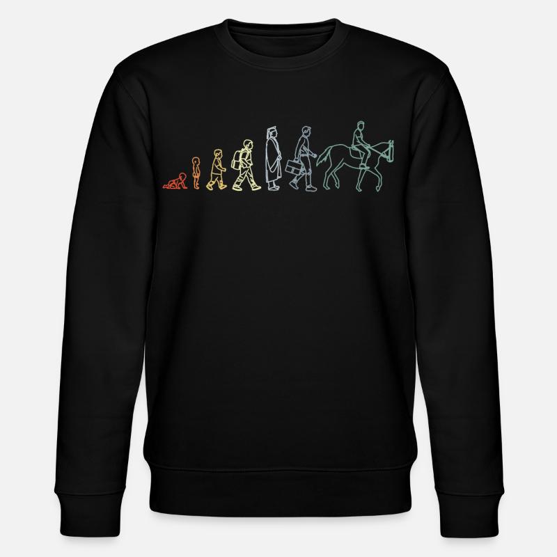 Évolution équestre - Sweat bio CHANGER Stanley/Stella Unisexe - noir