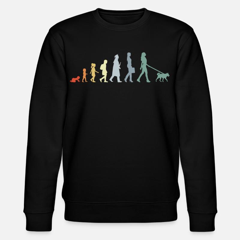 Dog owner Evolution - Stanley/Stella CHANGER Unisex Organic Sweatshirt - black