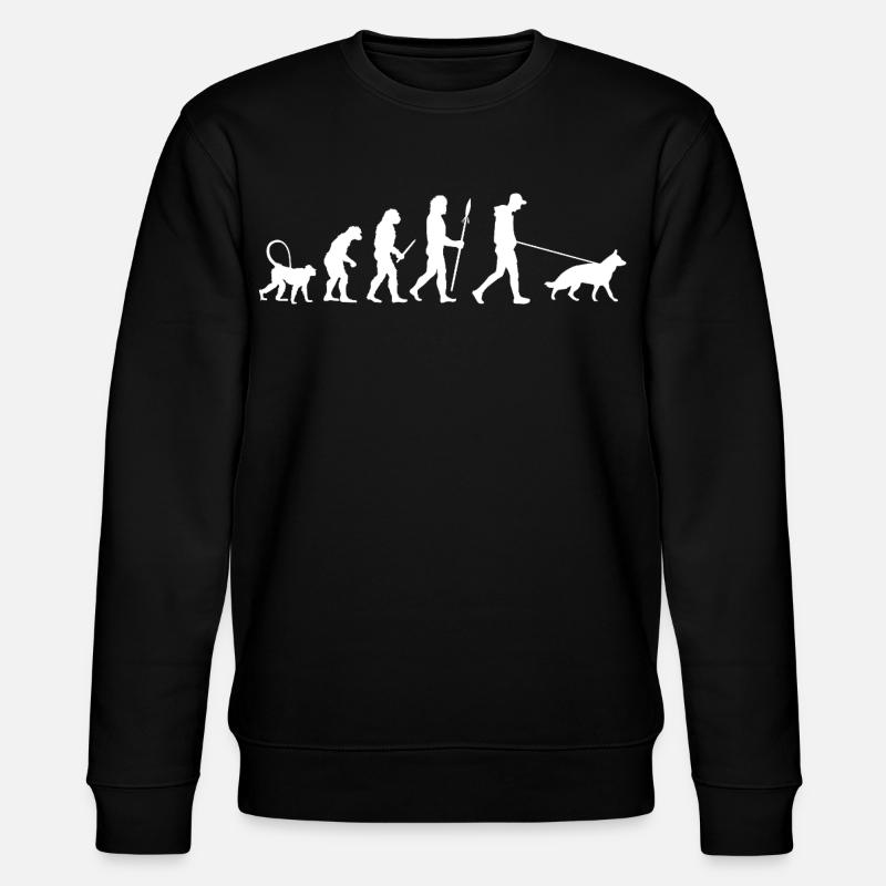 Evolution German Shepherd - Stanley/Stella CHANGER Unisex Organic Sweatshirt - black