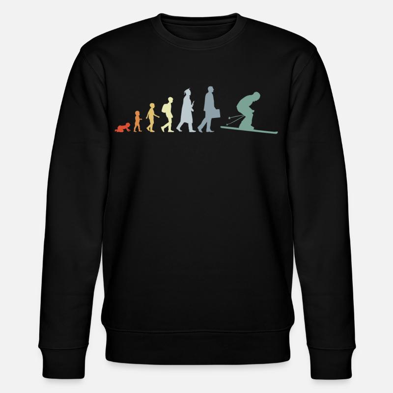 Évolution du ski - Sweat bio CHANGER Stanley/Stella Unisexe - noir