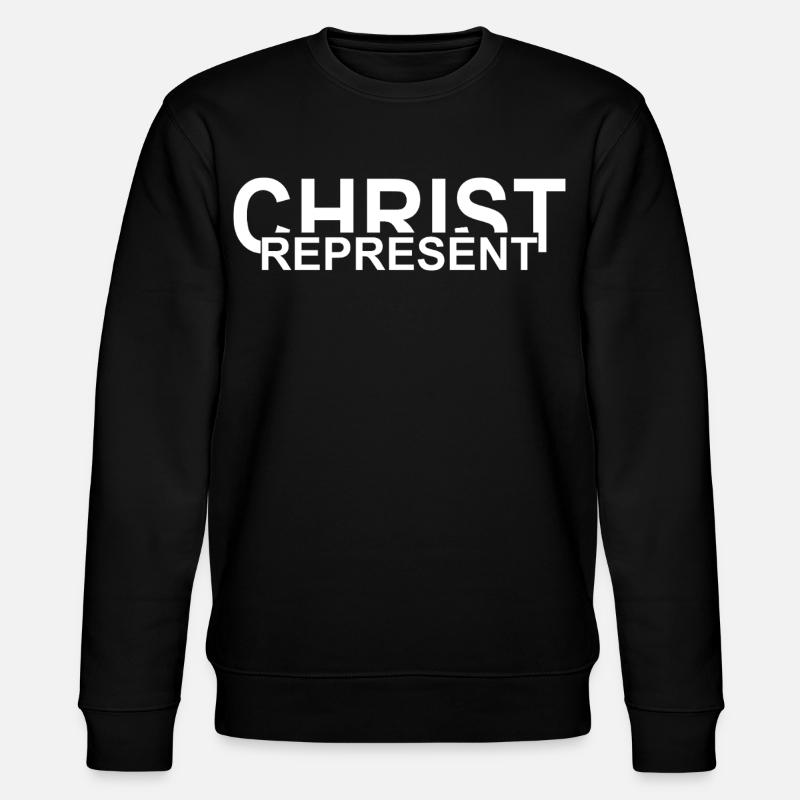 Represent Christ - Stanley/Stella CHANGER Unisex Organic Sweatshirt - black