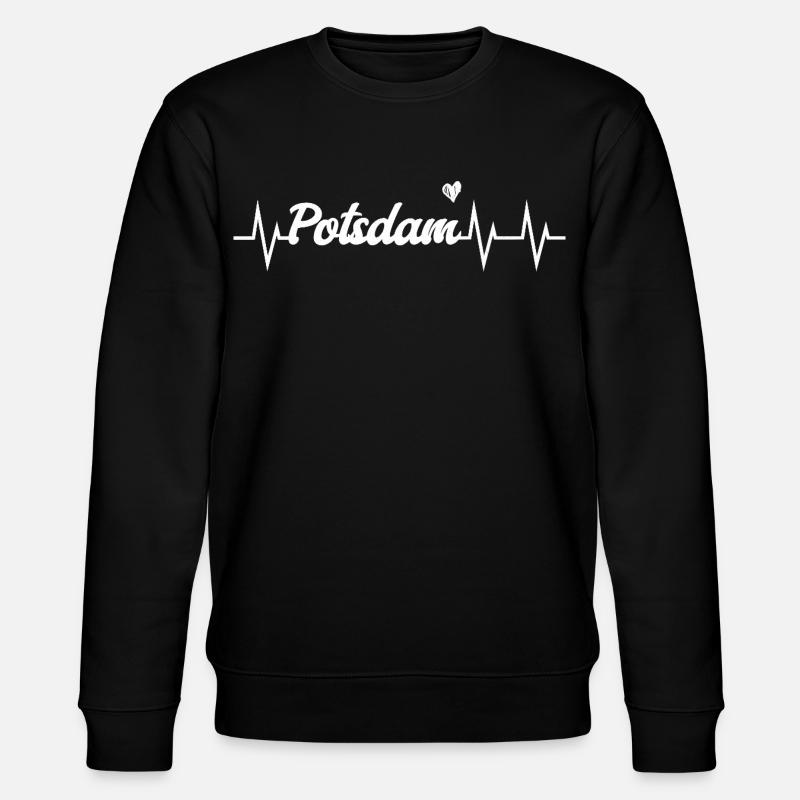 Heartbeat Potsdam - Stanley/Stella CHANGER Unisex Organic Sweatshirt - black