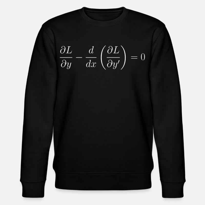 Euler-Lagrange-Gleichungsfundamentalphysik - Stanley/Stella Unisex Bio-Sweatshirt CHANGER  - Schwarz