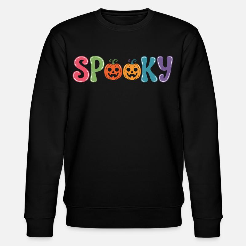 Spooky Pumpkin Parade - Stanley/Stella Unisex Bio-Sweatshirt CHANGER  - Schwarz