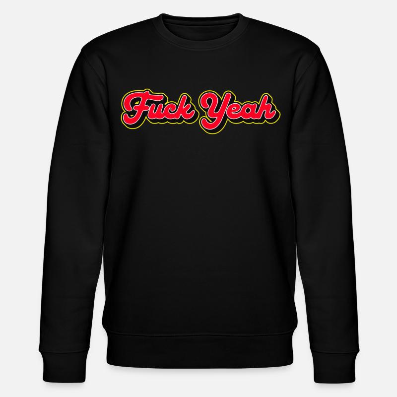 Verdammt ja, 3D Red Script - Stanley/Stella Unisex Bio-Sweatshirt CHANGER  - Schwarz