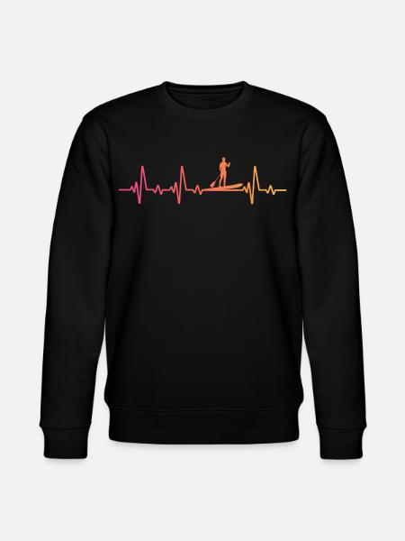 Sunset Heartbeat Stand-up-Paddle - Stanley/Stella Unisex Bio-Sweatshirt CHANGER - Schwarz
