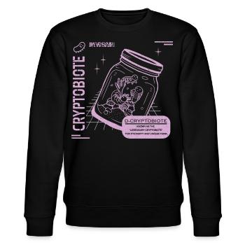 Futuristic Retro Jar Design - Stanley/Stella CHANGER Unisex Organic Sweatshirt - black - Front - Nik (191cm) & Marisol (170cm)