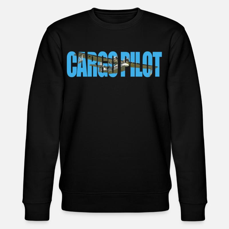 Cargo pilot PBY Catalina - Stanley/Stella Unisex Bio-Sweatshirt CHANGER  - Schwarz