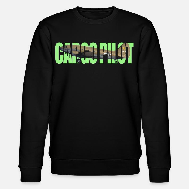 Cargo pilot C-46 - Stanley/Stella CHANGER Unisex Organic Sweatshirt - black