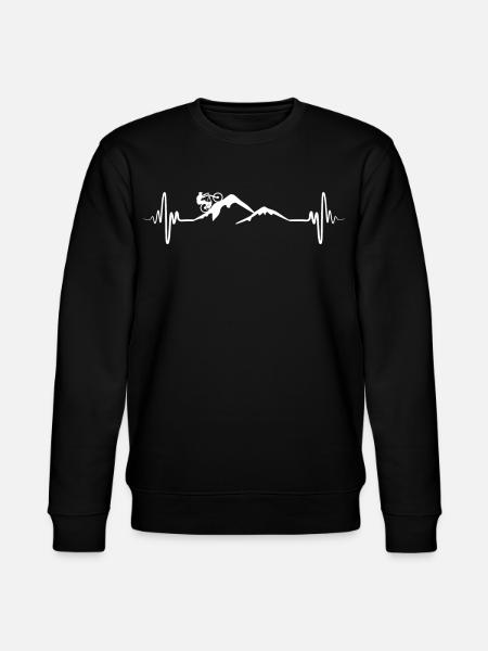 Mountain bikers heart palpitations - Stanley/Stella CHANGER Unisex Organic Sweatshirt - black