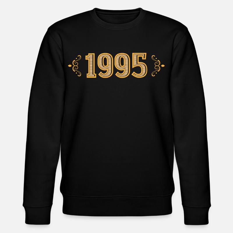 Legende seit 1995, Retro 1995 - Stanley/Stella Unisex Bio-Sweatshirt CHANGER  - Schwarz