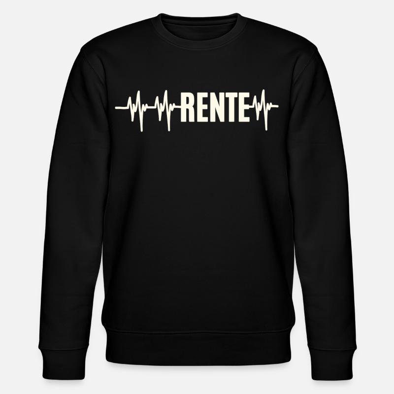 Heartbeat Rente - Stanley/Stella Unisex Bio-Sweatshirt CHANGER - Schwarz