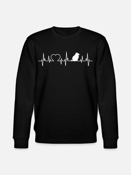Hamster heartbeat - Stanley/Stella CHANGER Unisex Organic Sweatshirt - black