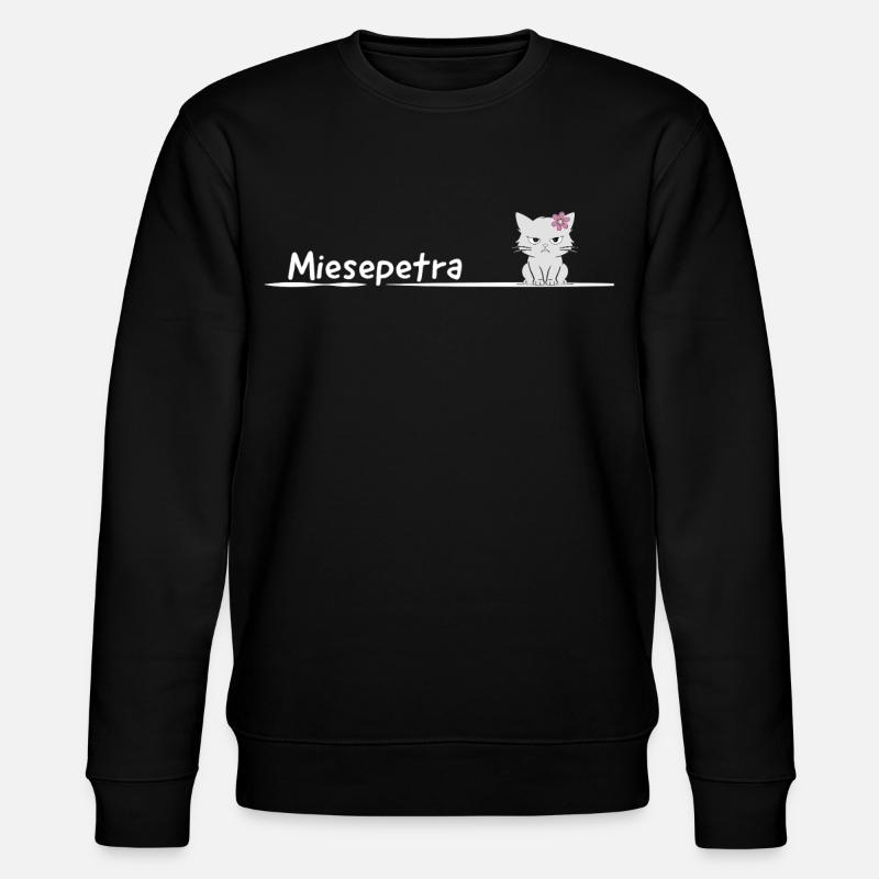 Miesepetra Grummelkatz Petra Peter Miesepeter - Stanley/Stella CHANGER Unisex Organic Sweatshirt - black