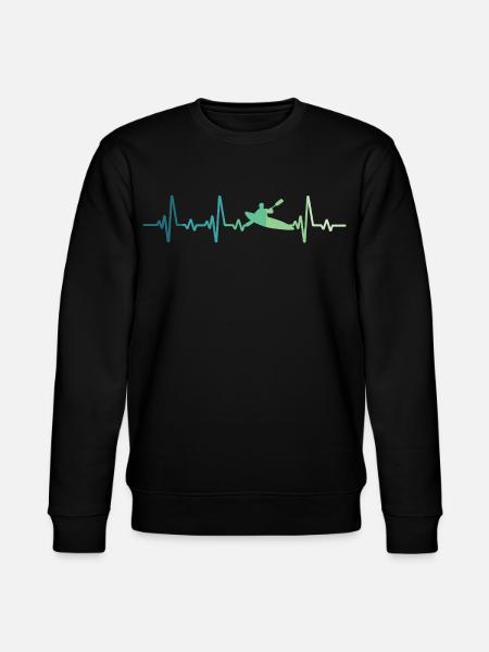 Kanu-Kajak-Heartbeat-Kanu - Stanley/Stella Unisex Bio-Sweatshirt CHANGER - Schwarz