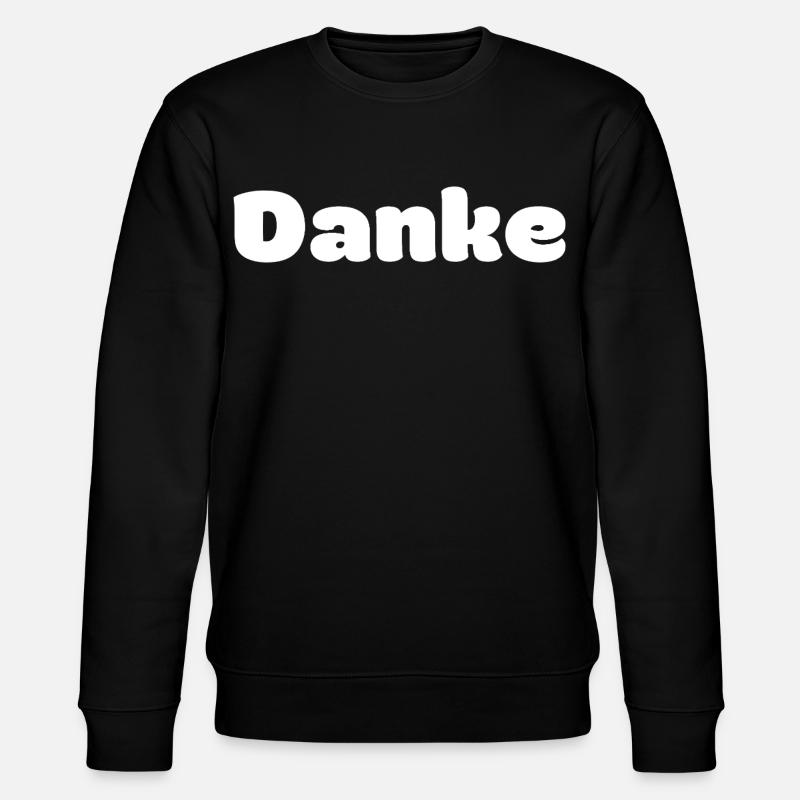 Danke - Stanley/Stella Unisex Bio-Sweatshirt CHANGER  - Schwarz