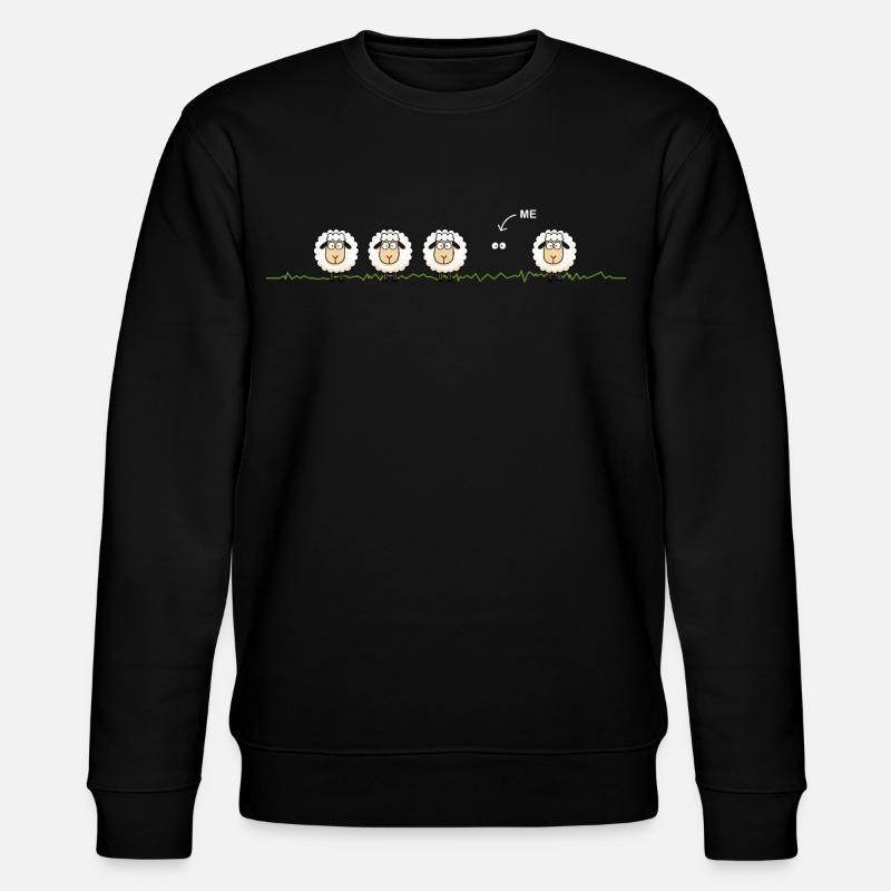 Mouton noir – Illustration - Sweat bio CHANGER Stanley/Stella Unisexe - noir