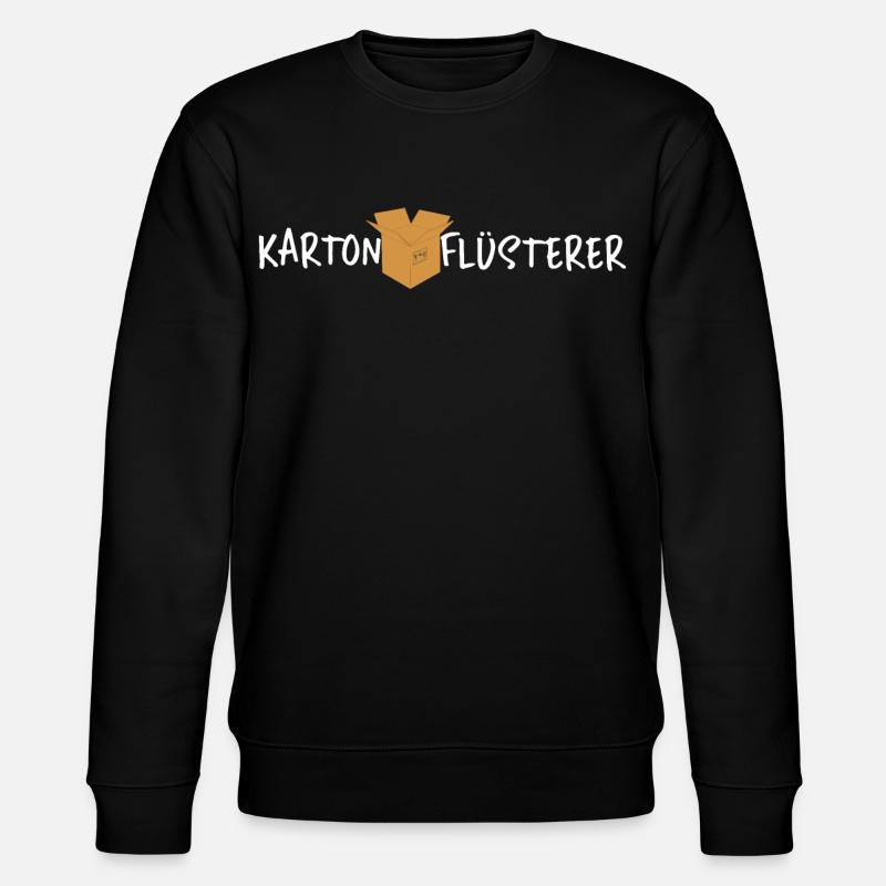 Karton Flüsterer - Stanley/Stella Unisex Bio-Sweatshirt CHANGER  - Schwarz