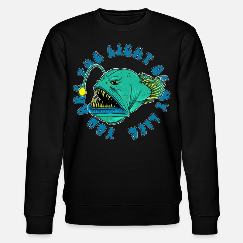 ANGLER FISH - Stanley/Stella CHANGER Unisex Organic Sweatshirt - black