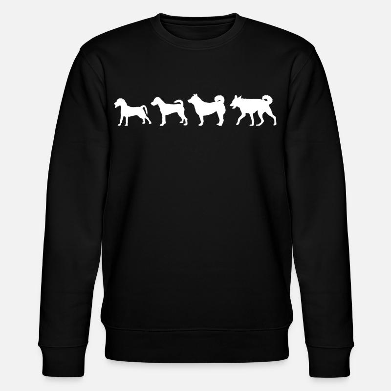 Hund Evolution - Stanley/Stella Unisex Bio-Sweatshirt CHANGER  - Schwarz